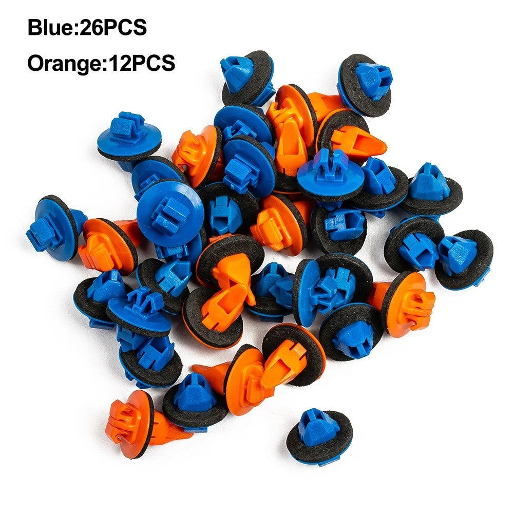 Retainer Clips 75495-35010 75397-35010 Mudguard 38pcs Auto Practical Parts