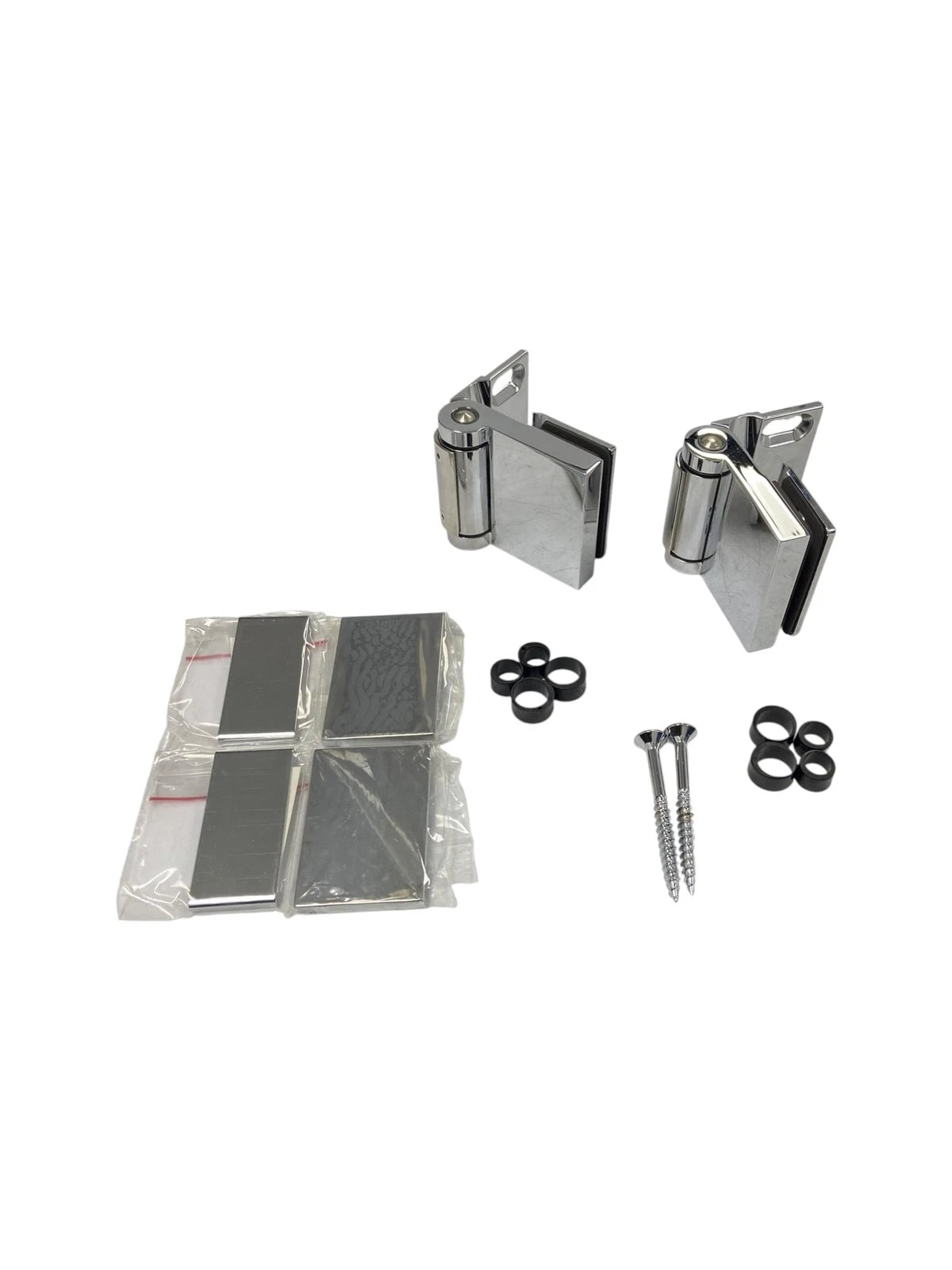 Pauli + Sohn Gmbh Shower Door Hinge Flinter Glass-Wall 90 Degree, 2 Hinges