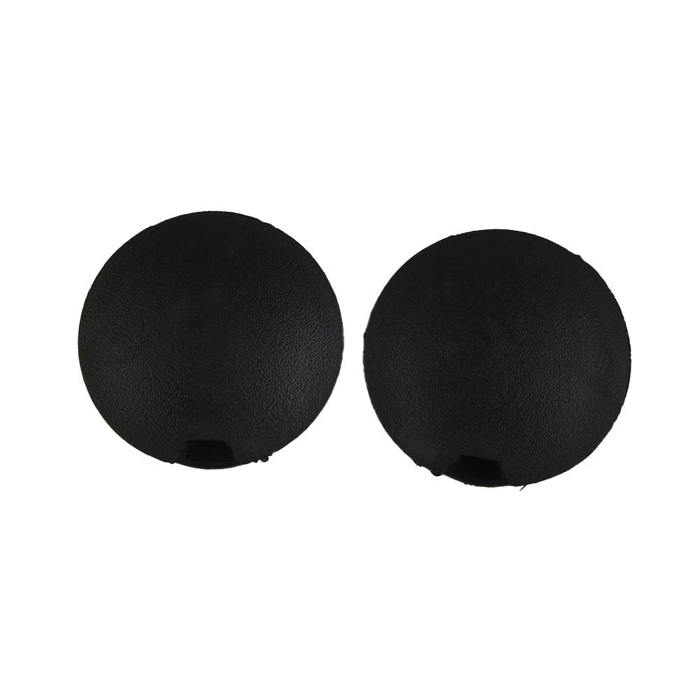 For Smart Fortwo 2008 2016 Rear Bumper Towing Eye Cover Black Design Set (2pcs)