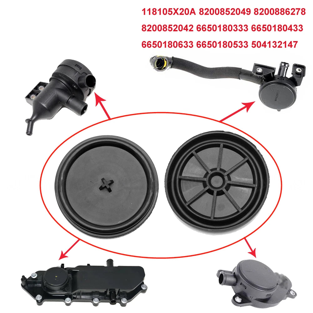Rubber Diaphragm PCV Vent Cover PCV System Repair Internal Rubber Diaphragm