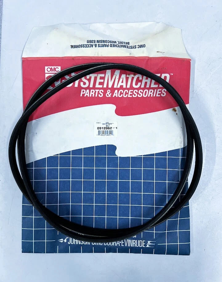 OMC / Evinrude / Johnson 912062, Poly 4 Rib Belt, OEM - 2 Pack