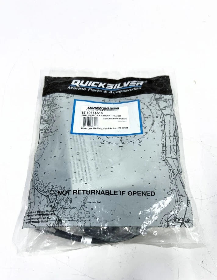 Quicksilver 87-19674A14, Triple / Quad Lanyard Flush Kit
