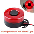 12V 24V Vehicle Backup Alarm with LED Light Loud 105dB Reversing Sound