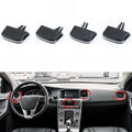 For VOLVO S60 for V60 AC Vent Slider Tab Black ABS 4.039cm X 2.731cm X 0.78cm