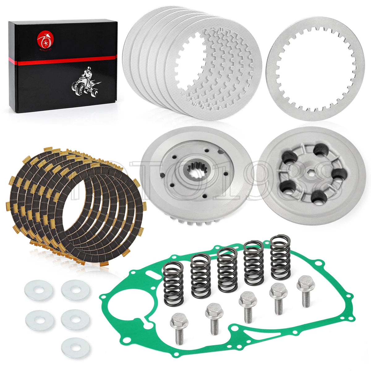 Clutch Plate Kit with Heavy Duty Springs & Gasket for Yamaha V Star 650 (1998–2011)