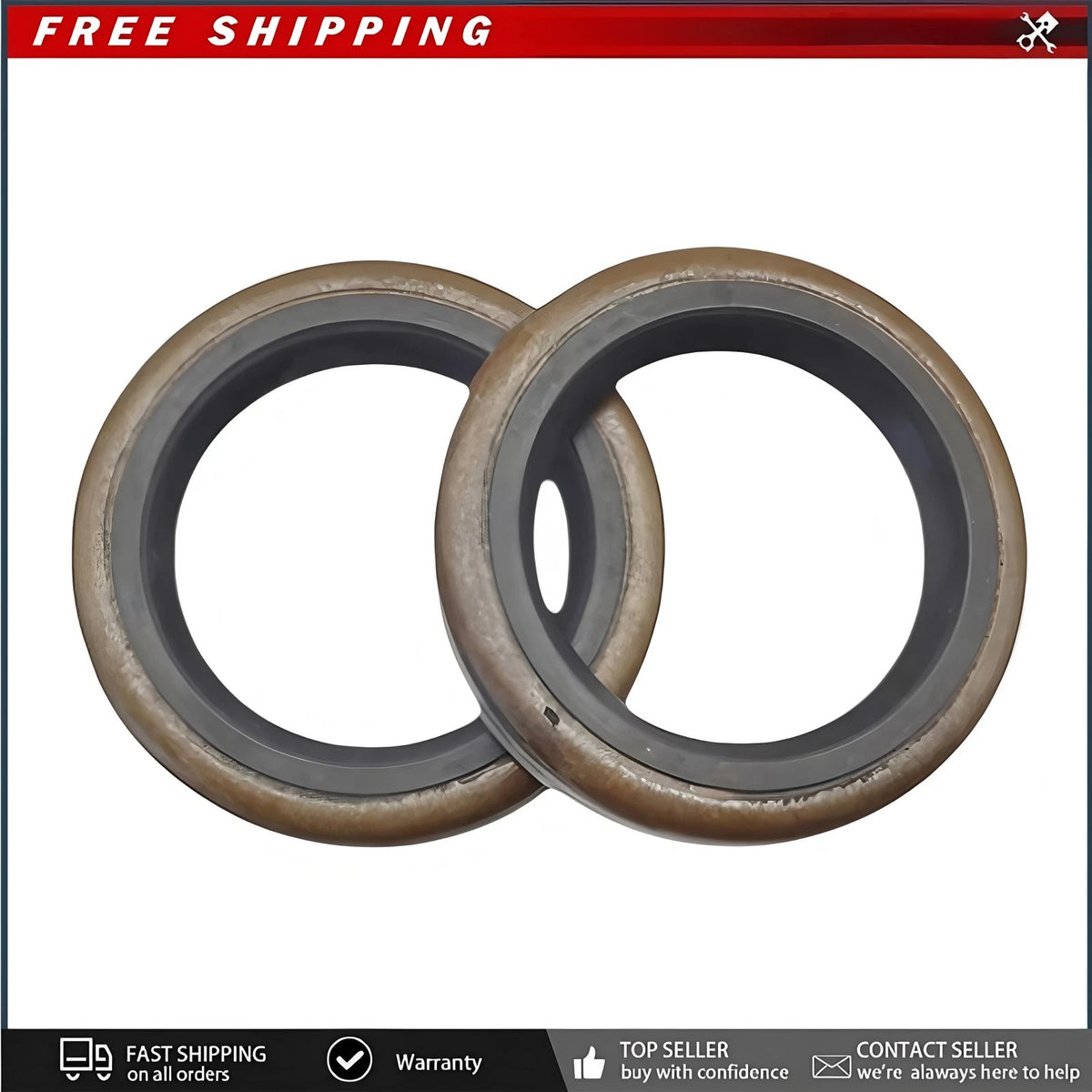 2pcs Oil Seal Propeller Shaft 320862 for OMC 4 CYL 3.0L V6 & V8 320862 18-2002