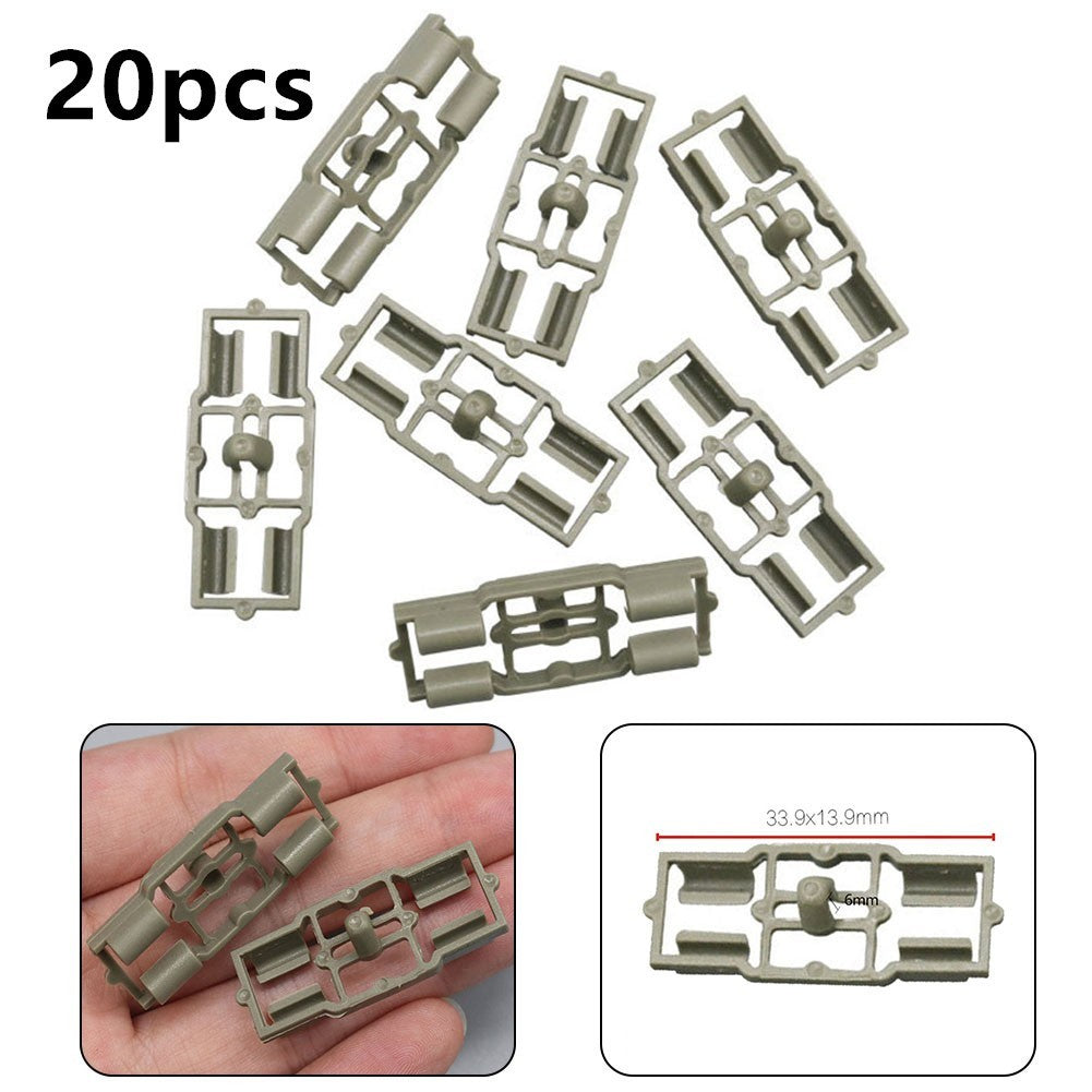 20 Pcs Car Door Seal Clip Front Rear Nylon Clips for E53 51717006757
