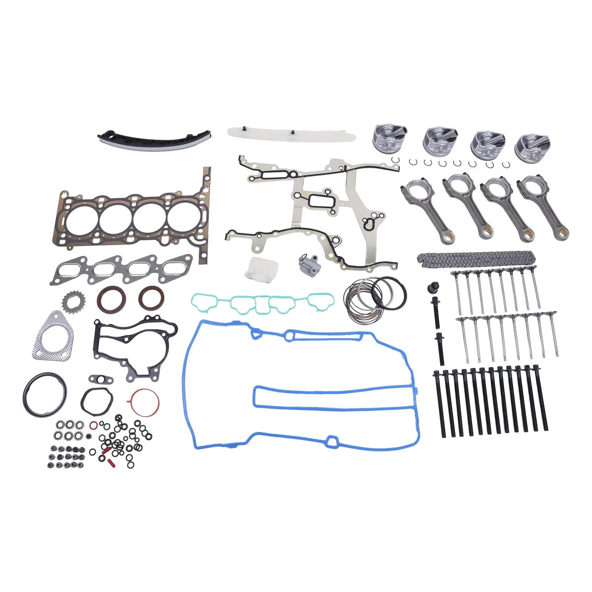 Engine Pistons Overhaul Rebuild Kit Con Rods for Chevy Cruze Buick 1.4L 11-16