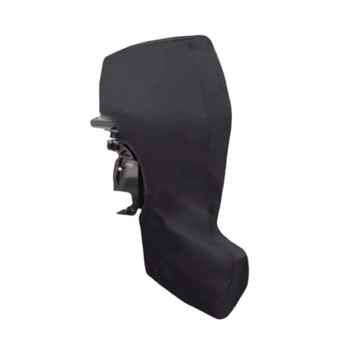 Full Outboard Boat Engine Cover Dust Waterproof for 30-60 HP Marine Motor Black