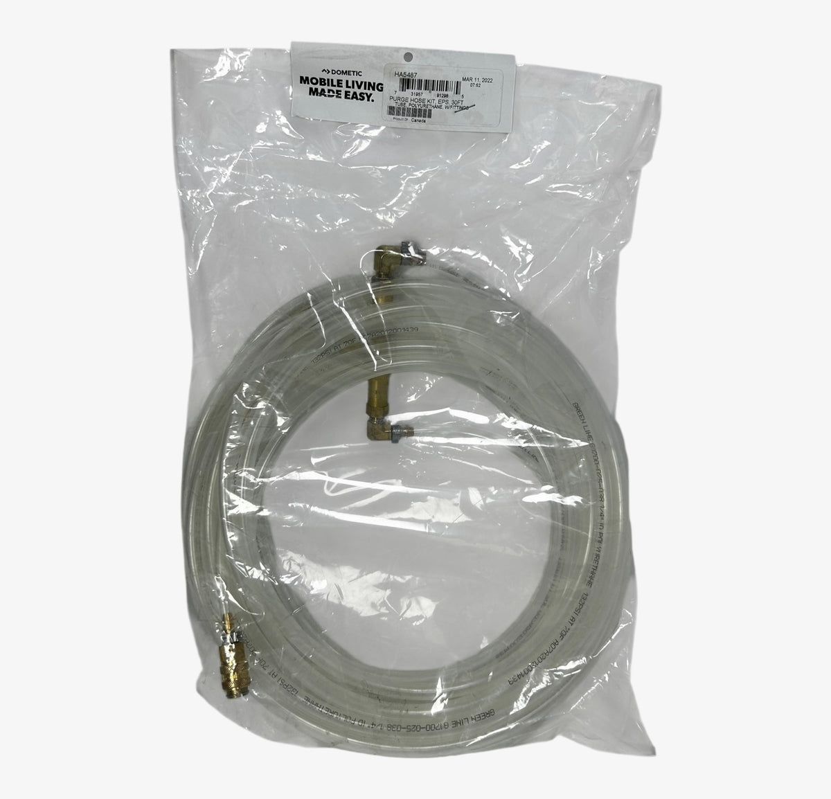 Dometic HA5487, Purge Hose Kit with Fitting, ESP - 30 FT OEM