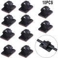 10 X Self-Adhesive Wire Tie Cable Clamp Clip Holder for Car for DASH Cam