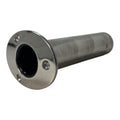 GemLux 315500, Coastal Stainless Steel Rod Holder 0 Degree with Removable Drain