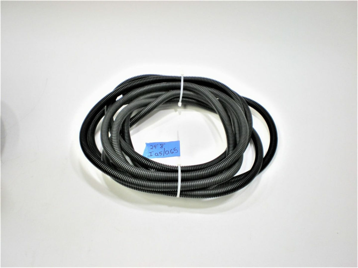 24' 8" L X 0.50" ID Corrugated Conduit Flex Tubing for Electrical Wiring Harness