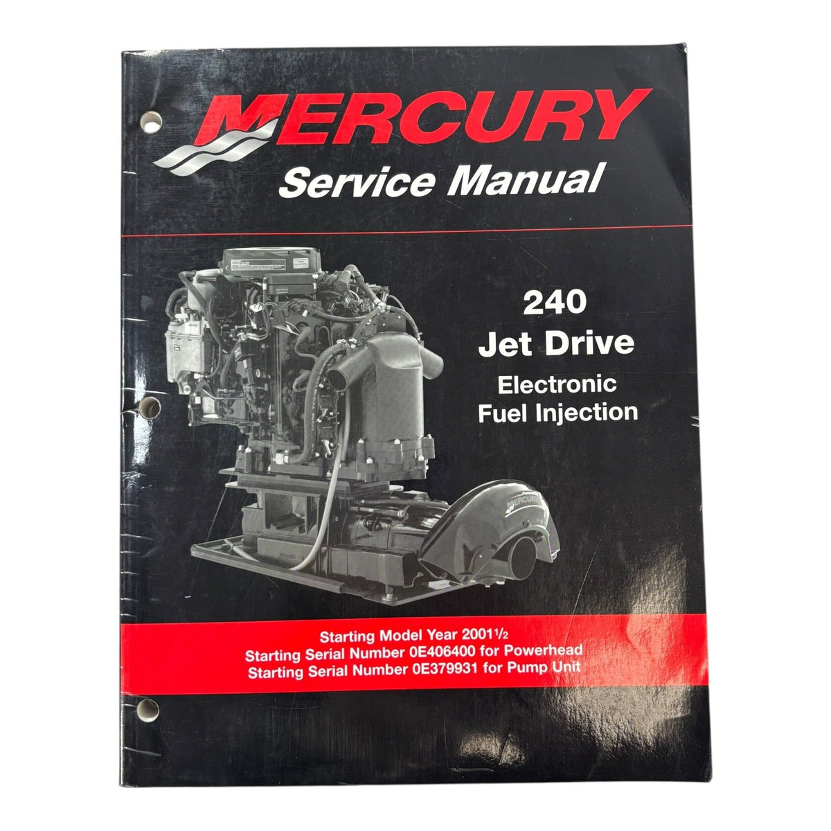 Mercury Service Manual 240 Jet Drive Electronic Fuel Injection (2001) 90-884822