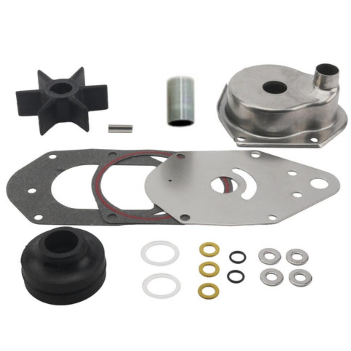 Water Pump Impeller Kit for Mercury 50 55 60 HP 2-Str - 46-812966A11 with Housing