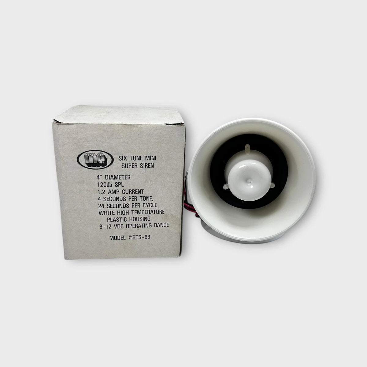 MG Electronics 6TS-66, Six Tone Mini Super Siren 4'' 6-12V