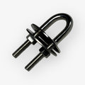 Stern Eye, Stainless Steel, Heavy Duty, 5/8in X 3.875in, with Backing Plate & Nuts