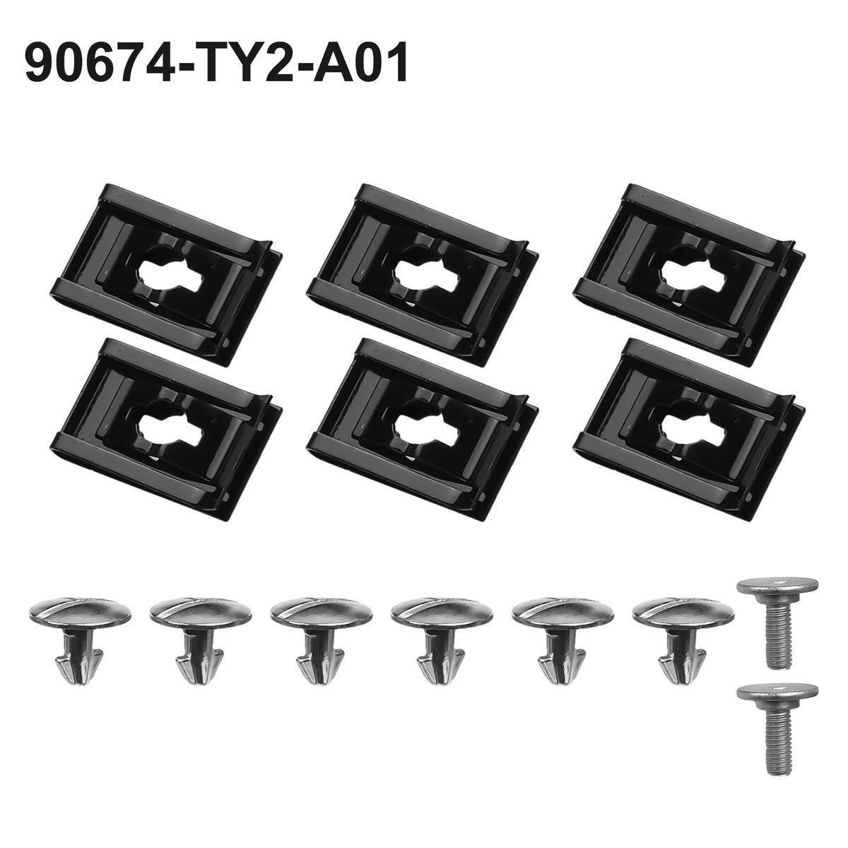 Upgraded Performance 90674TY2A01 Lower Engine Cover Pin Screw Set 14Pcs
