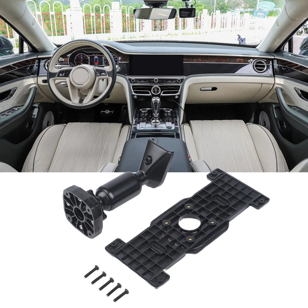 Practical Auto Mirror for DASH CamMount 1 X Bracket 1 X Screws Bag for Bracket