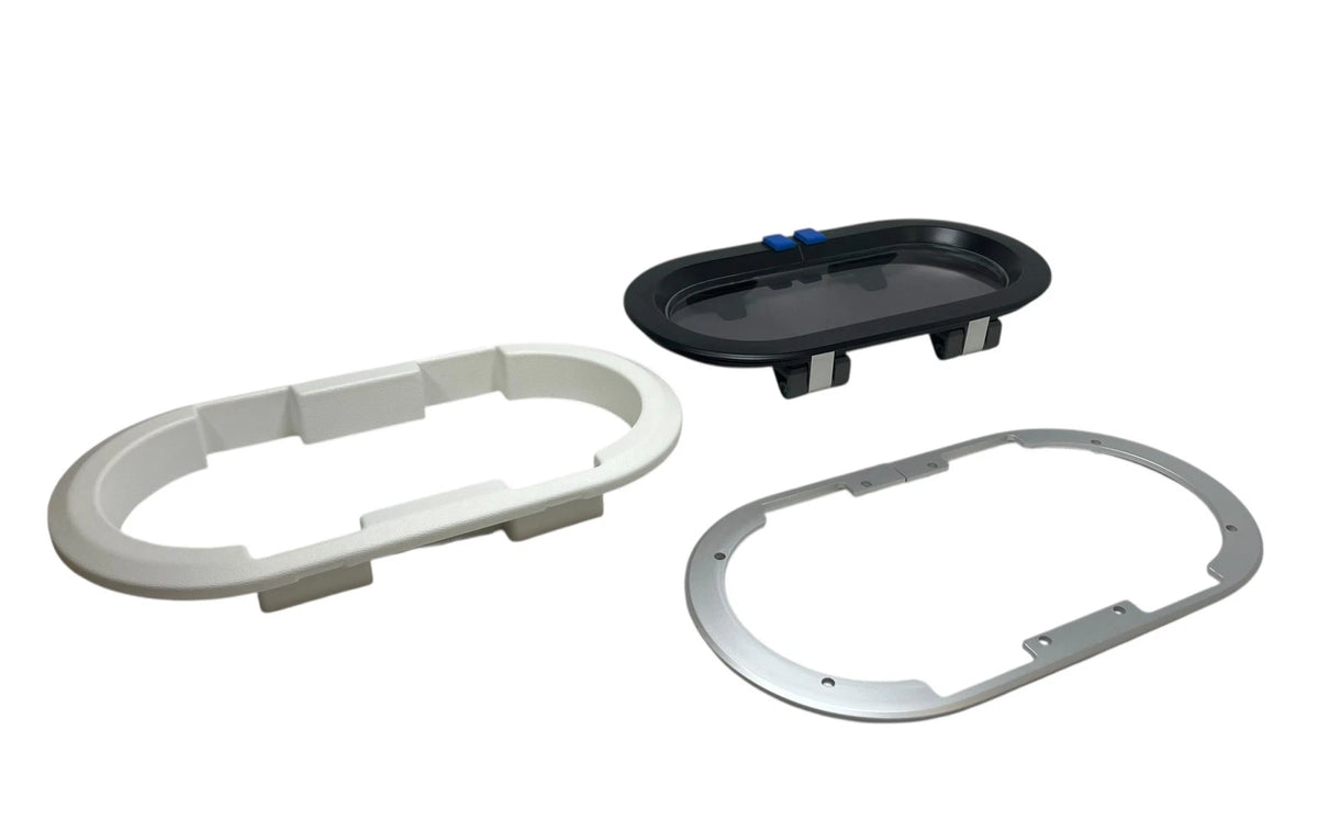 Lewmar 393180210, Portlight Size 1RE, ST GRY BLK WTT, with Hardware , OEM