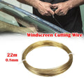 22m*0.8mm Car Windscreen Glass Cutting Cut Out for BRAIDED Removal Wire Gold