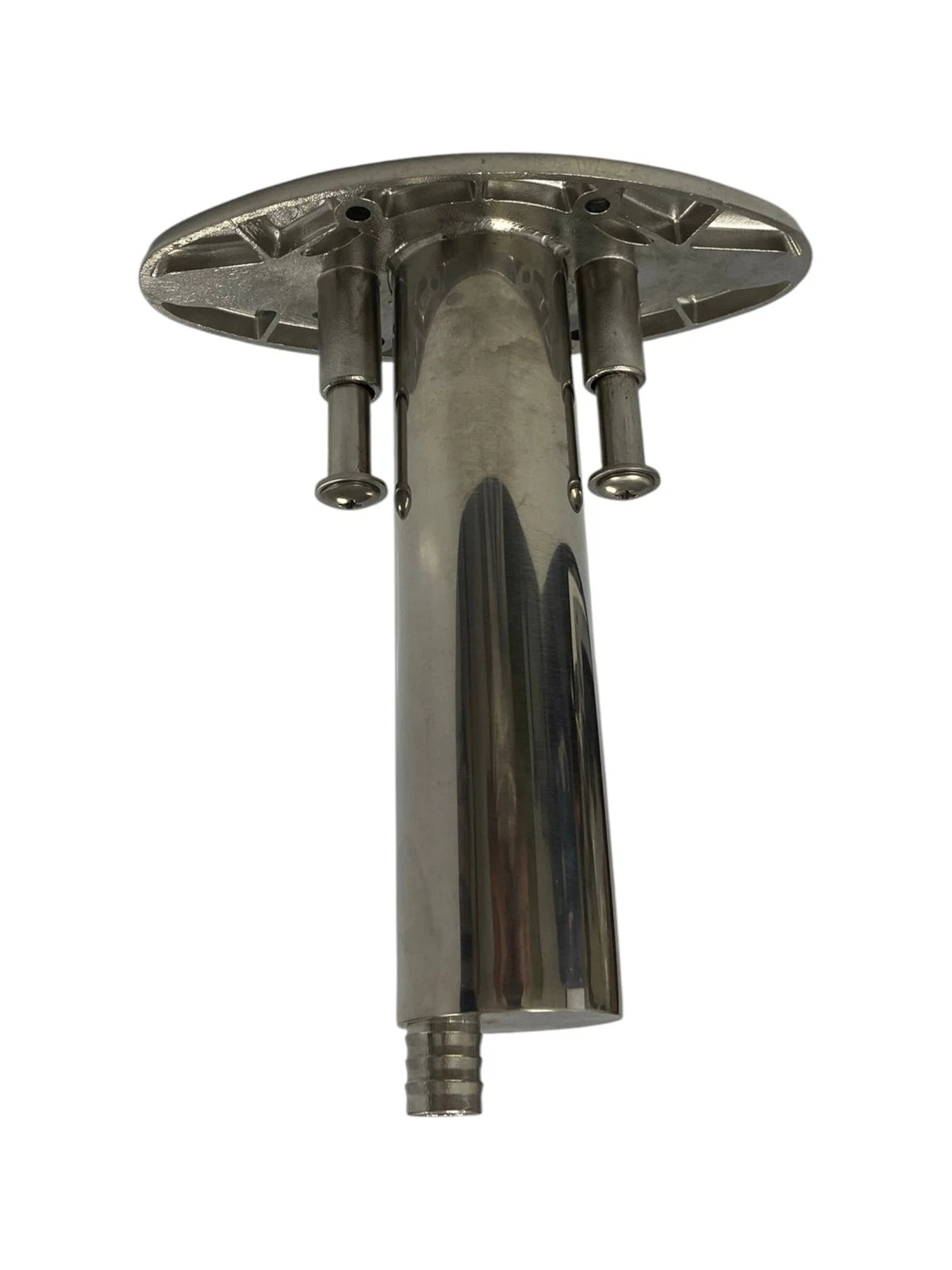 Cleat with Rod Holder 6", 0 Degree Stainless Steel