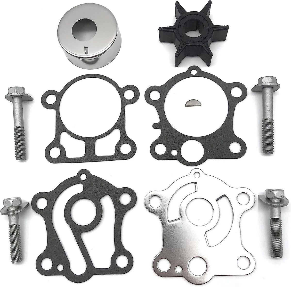 6J8-W0078-00-0 0 Outboard Water Pump Impeller Kit for Yamaha 25/30 HP Outboards
