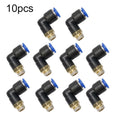 10pcs Elbow Fitting For-Coats Air Valve Tire Changer Machine Connector 9.5mm Set