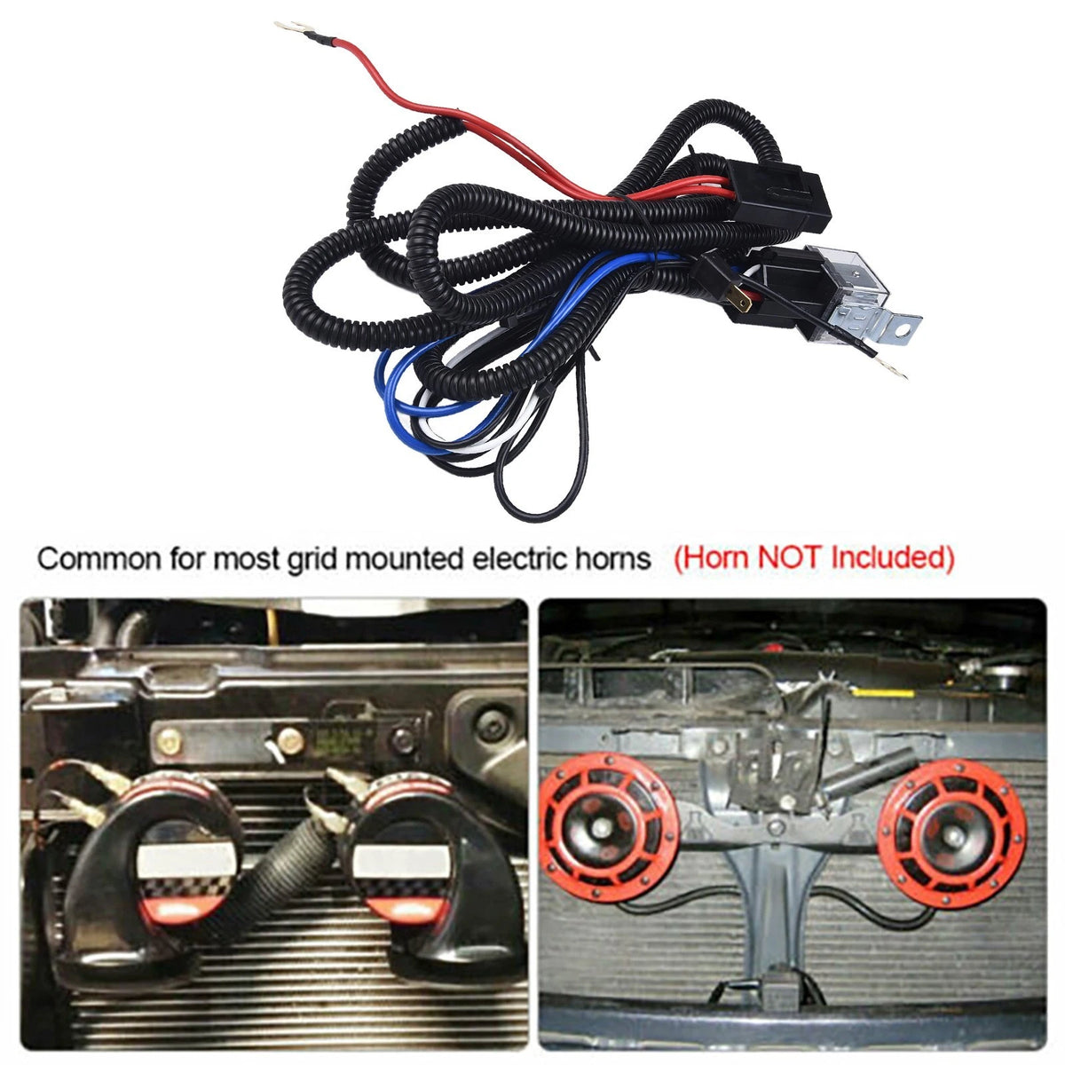 Smooth Installation Loud Sound 12V for Relay Wiring Harness Kit for Blast Horns