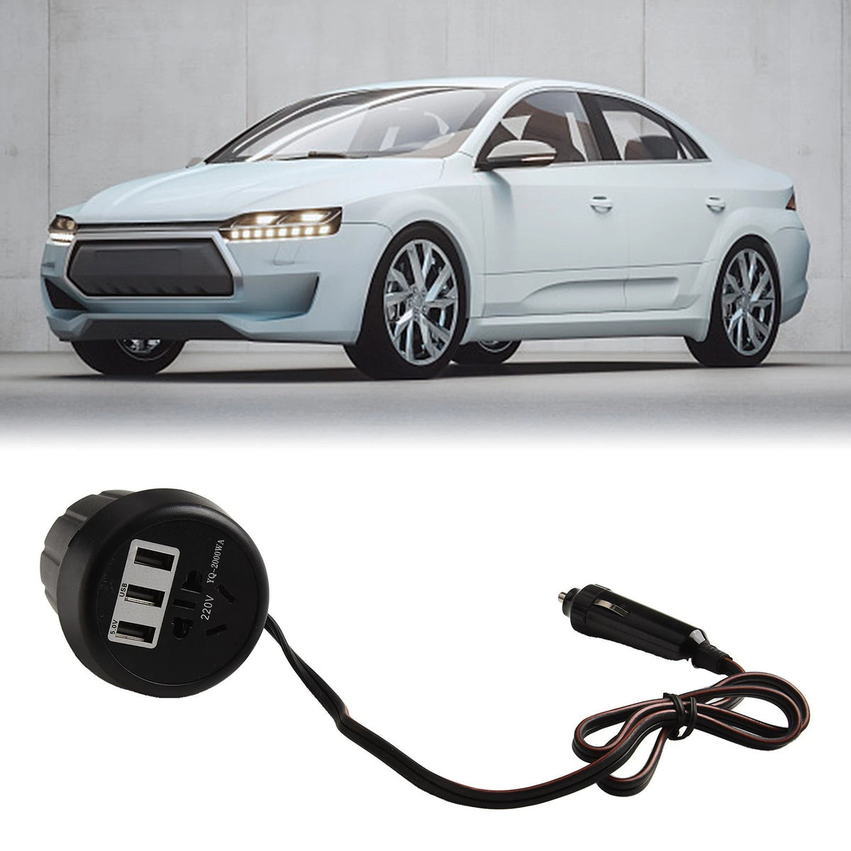 150W Car Power Inverter DC 12V/24V TO 220V AC Car Inverter Cup Holder Charger