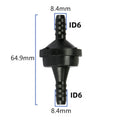 For 2 Pack ID6 One Way Check Valve for 6mm Fuel Line Air Pump and Vacuum System