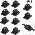 10* Self-Adhesive Wire Tie Cable Clamp/Clip Holder for Car for DASH Cam