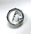 Faria GP9986B, White & Chrome Bezel Trim Up/Down Meter Gauge 2''