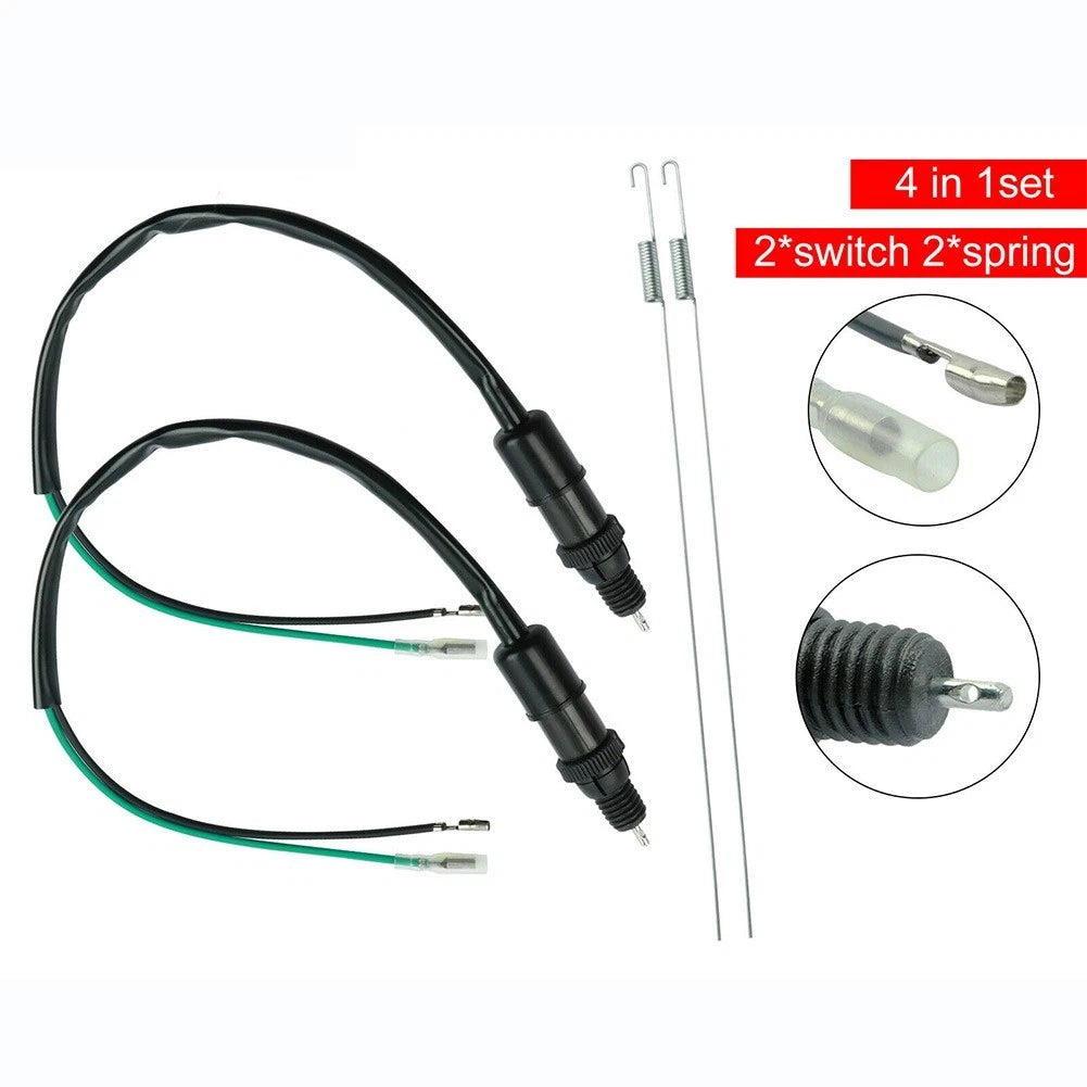 2X Rear Brake Light Switch Cable Wire Spring Kit for Dirt Bike ATV-Motorcycle