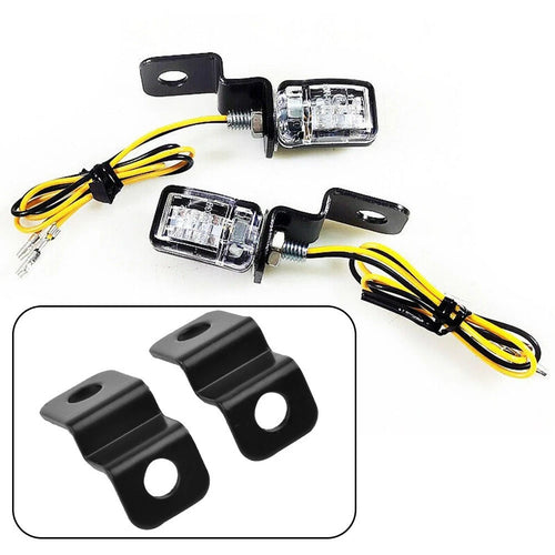 "set of for 2 LED Motorcycle/Bic Ycle Turn Signal Indicators with Iron Bracket"