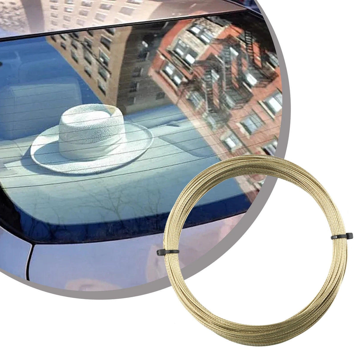 22m/0.8mm Gold Car Windshield Disassembly Tool to Remove Windshield Wire