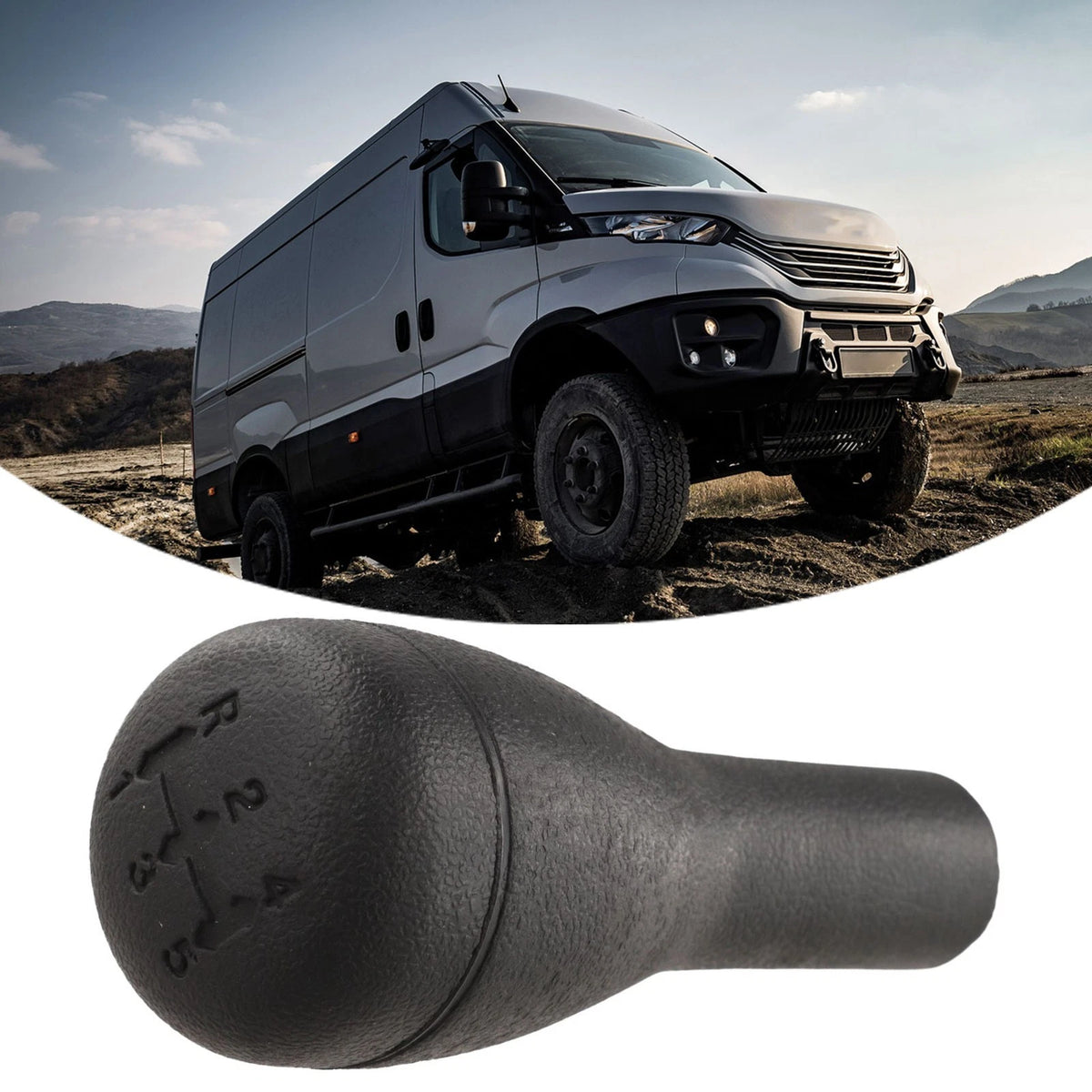 Black 5 Speed Manual for Shift Knob for Iveco for DAILY and for Rango Models