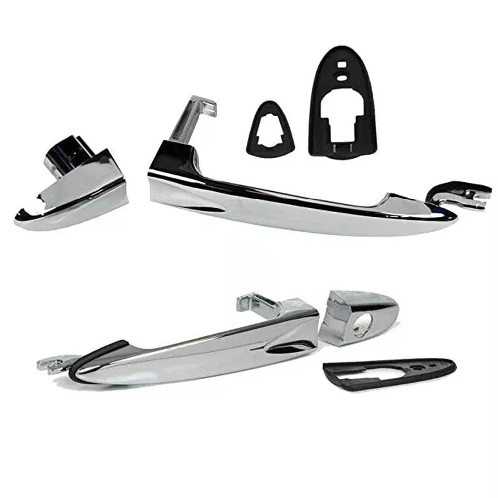 Silver Front External Door Handle Set Compatible with for Lancia Models