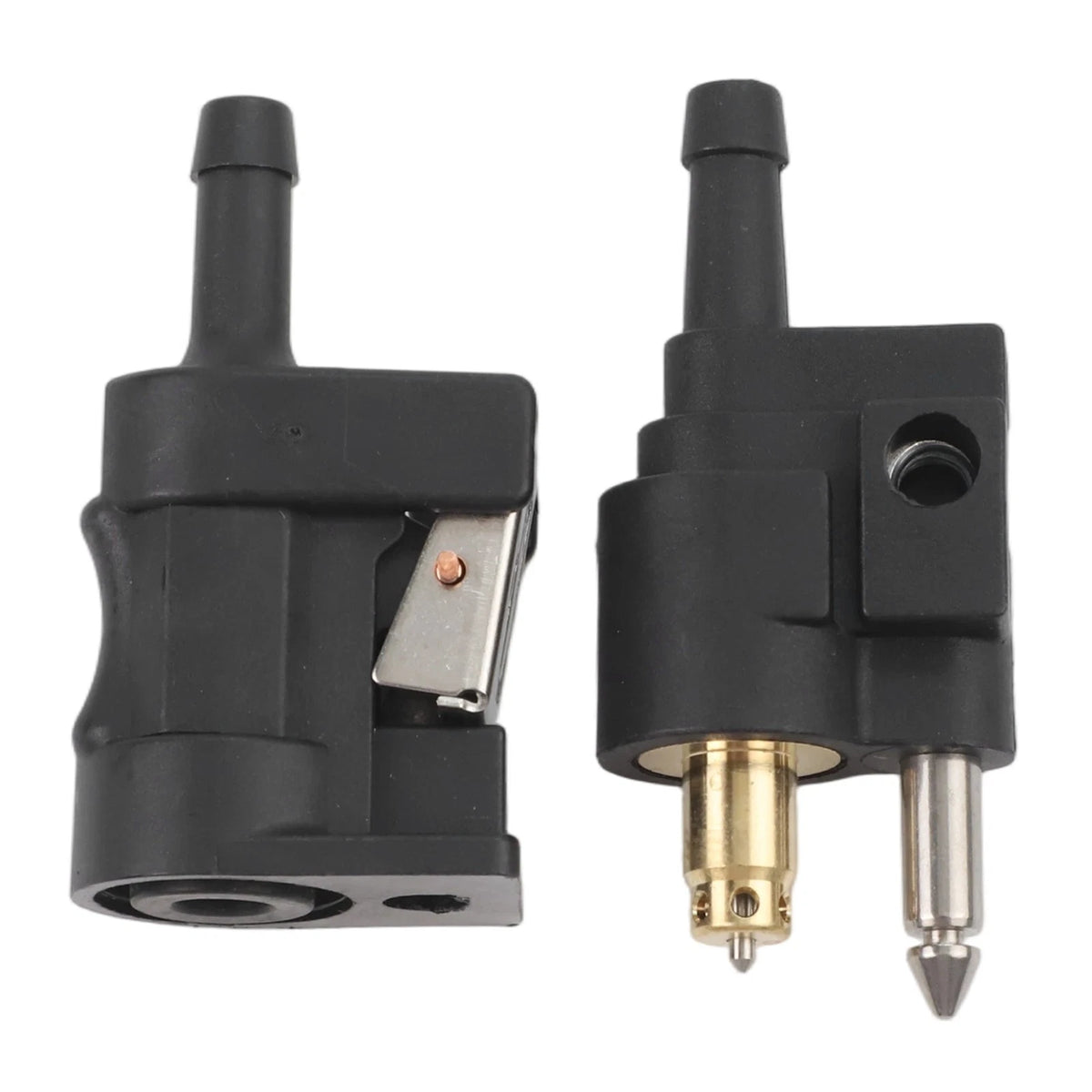 Fuel Line Connector Black for Outboard Motor Engine Kit Male & Female Plastic