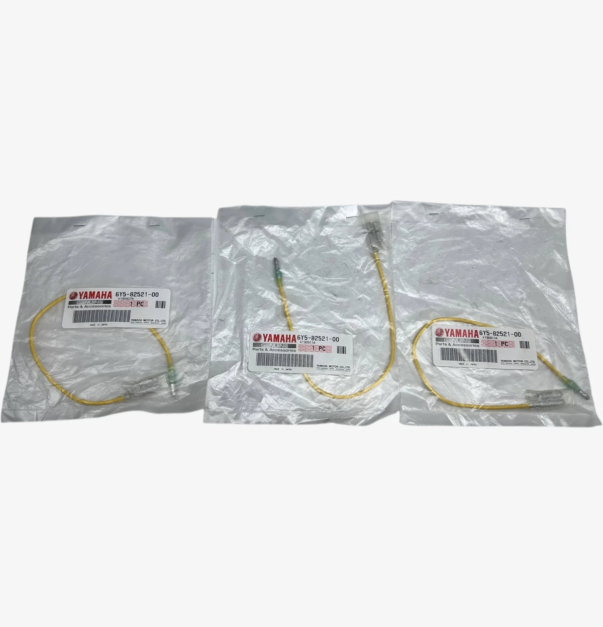 Yamaha 6Y5-82521-00, Marine Yellow Wire Lead - 3 Pack , OEM