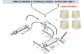 Set of 4 Power Trim Bushings for MerCruiser (23-815950, 23-8159501, 23-815950Q01, 18-2341)