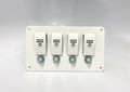 Spreader Light 4 Button Switch Panel , 7" X 4" , White , Carling V1D1