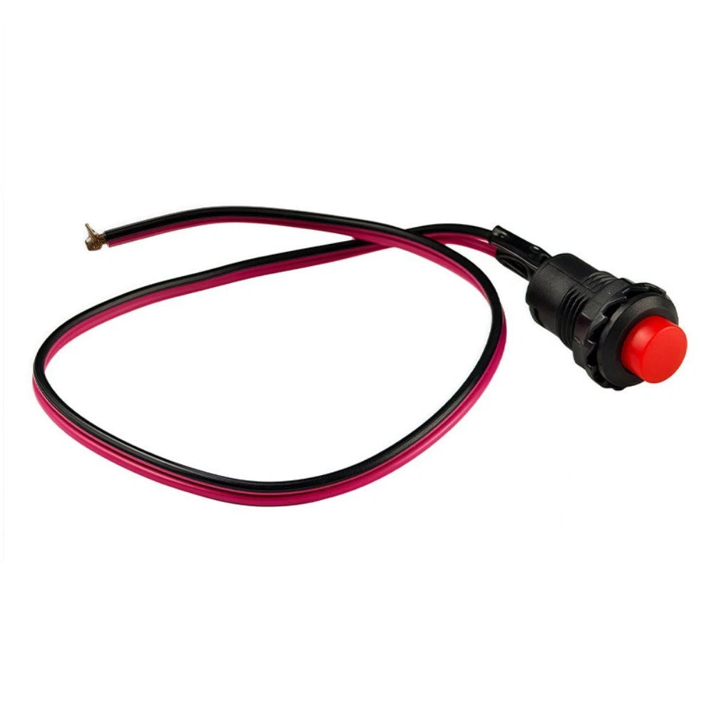 12V Car for Horn Switch Button Replacement Small Size Modified Switch ABS Black