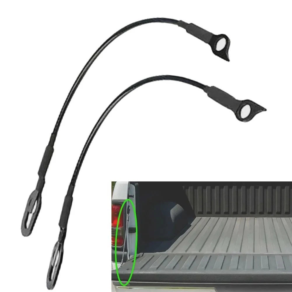 For Dodge for Ram 1500 2500 3500 1994-2002 Tailgate Lift Cables 2 Pack Black