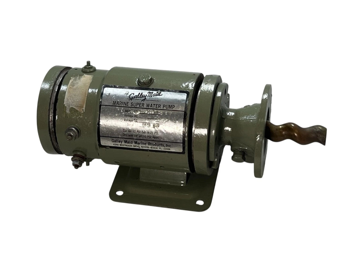 Galley Maid Water Pressure System Pump 7 GPM, 12V, MR Series, (for Parts)