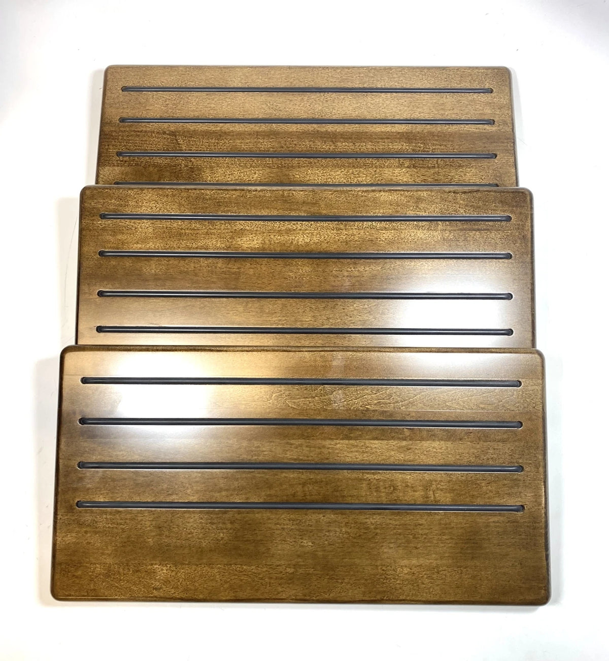 Cruisers Yachts, Treaded Ebony Oak 3-Stair Replacement Steps 19.5'' X 10'' X 1