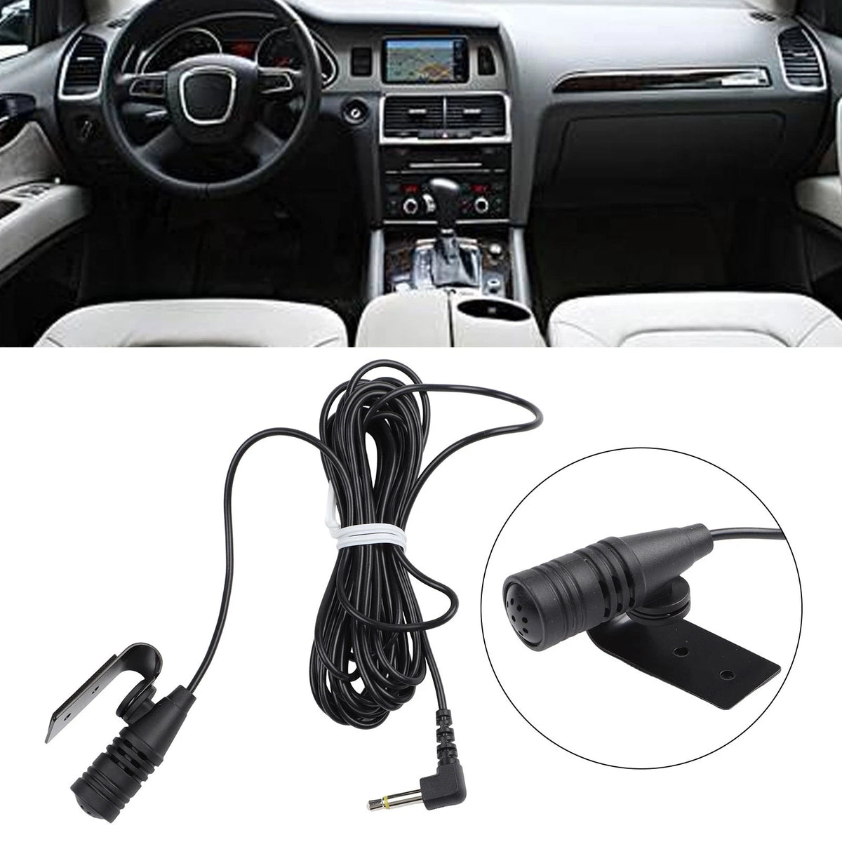 Car Ceiling Microphone Anti Noise Capability External Microphone Assembly
