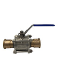 1 1/2" Ball Valve 1000 WOG + Cunipress Metric Press-Fit System 42mm, OEM