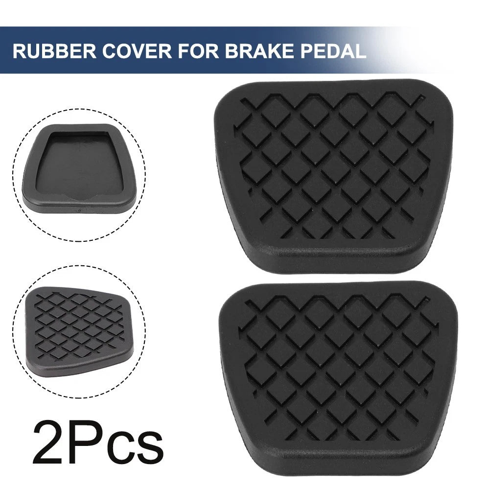 High Quality Brake Clutch Pedal Replacement 2pcs Black Easy Installation