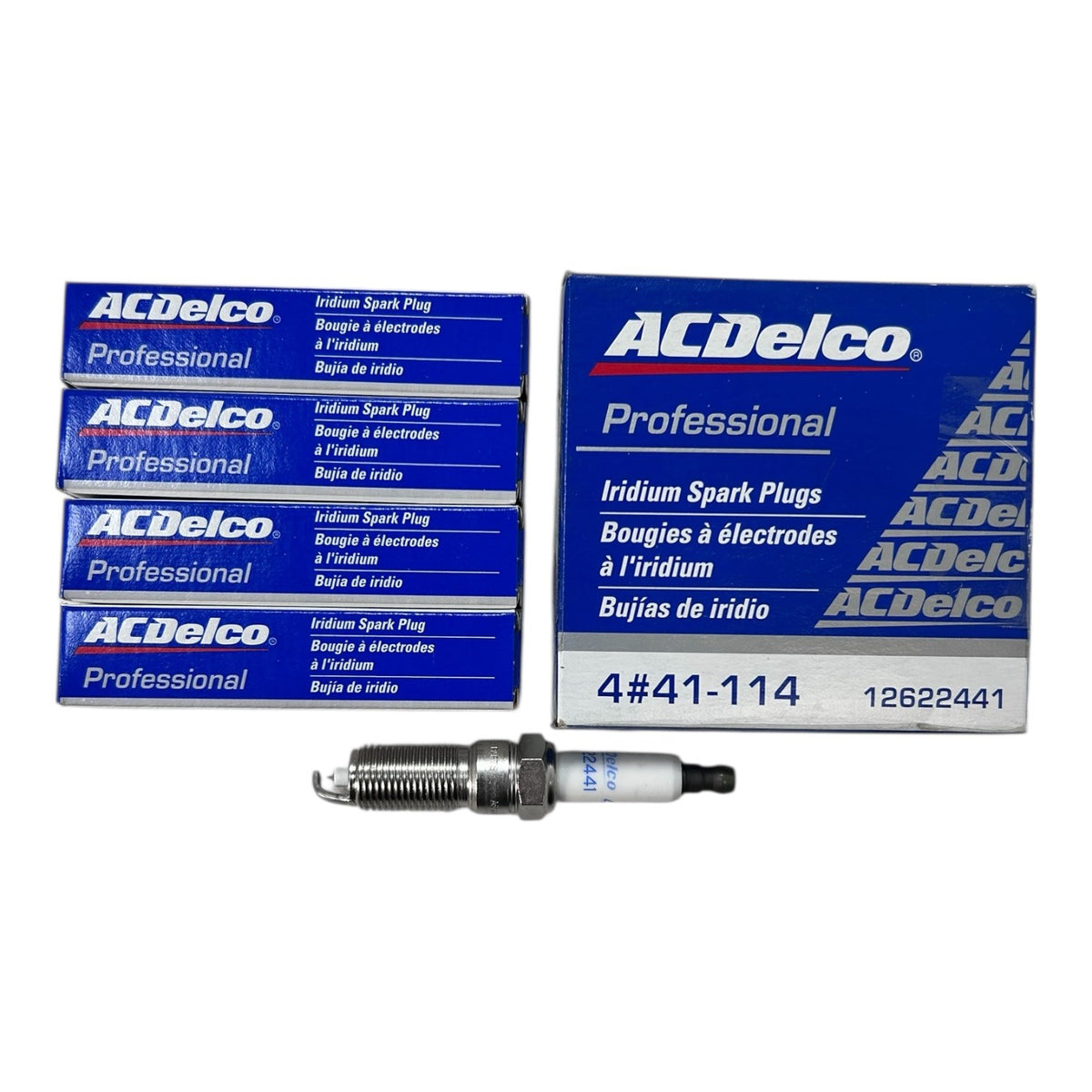 AC Delco 41-114, Professional Marine Iridium Spark Plug - 4 Pack
